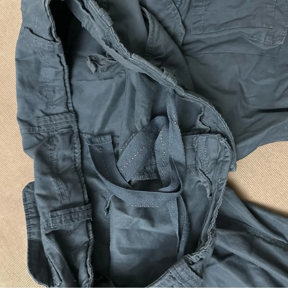 Surplus Tex Cargo Pants Mens 4XL (44x32) Navy Blue Drawstring Airborne Vtg Y2K - Picture 8 of 12